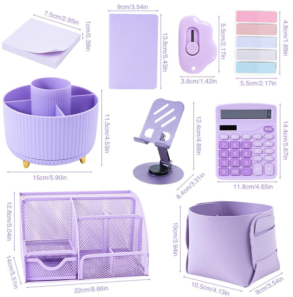 Gawsey Desk Organizers and Accessories with Desk Organizer 360° Rotating Pen Holder and Office