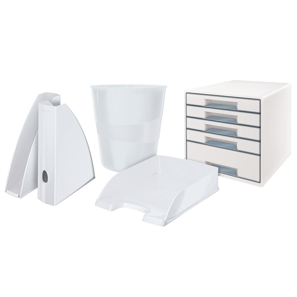 Leitz A4 Letter Tray, Pearl White, Wow Range, 52263001