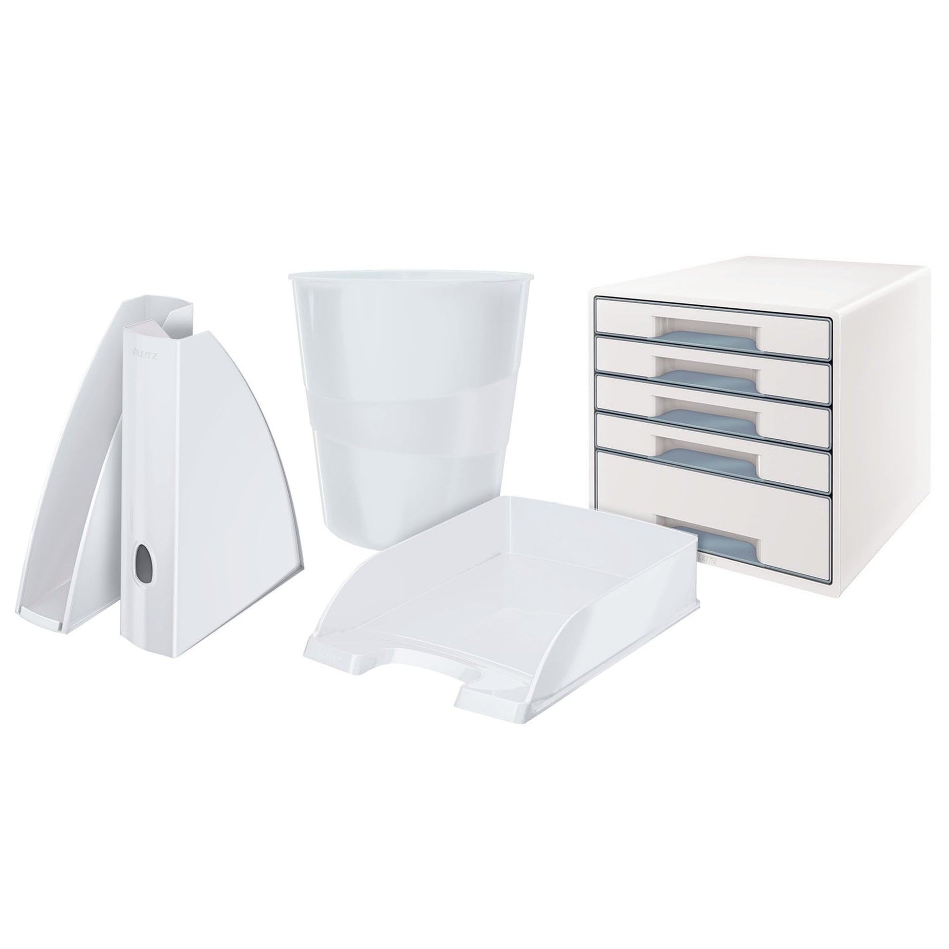 Leitz A4 Letter Tray, Pearl White, Wow Range, 52263001