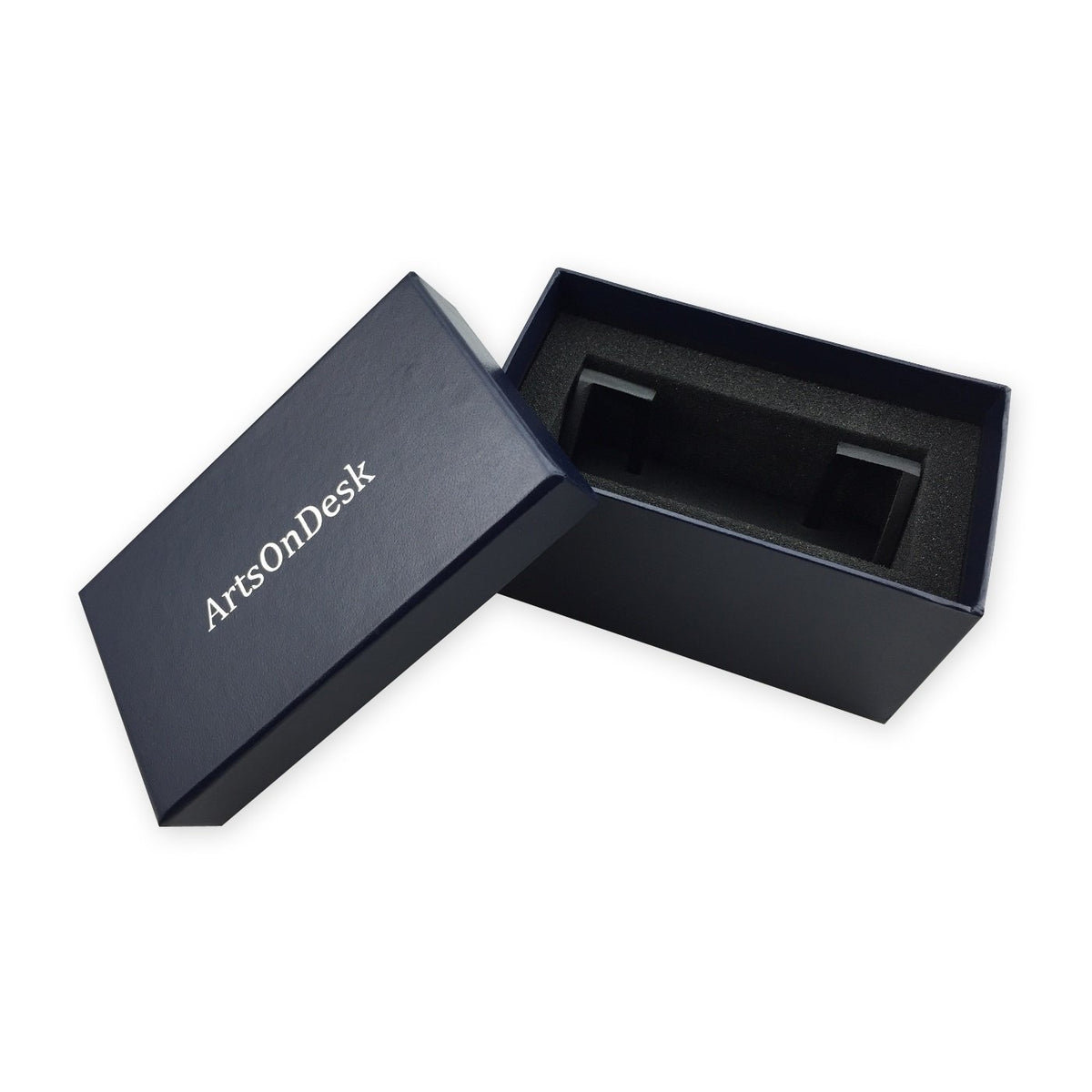ArtsOnDesk Modern Art Business Card Stand Holder Bk301 Steel Black Patented Desk Accessory Name