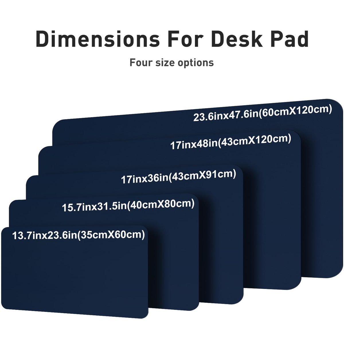Aothia Faux Leather Desk Mat – Large Mouse Pad, Non-Slip PU Leather Blotter, Waterproof Writing