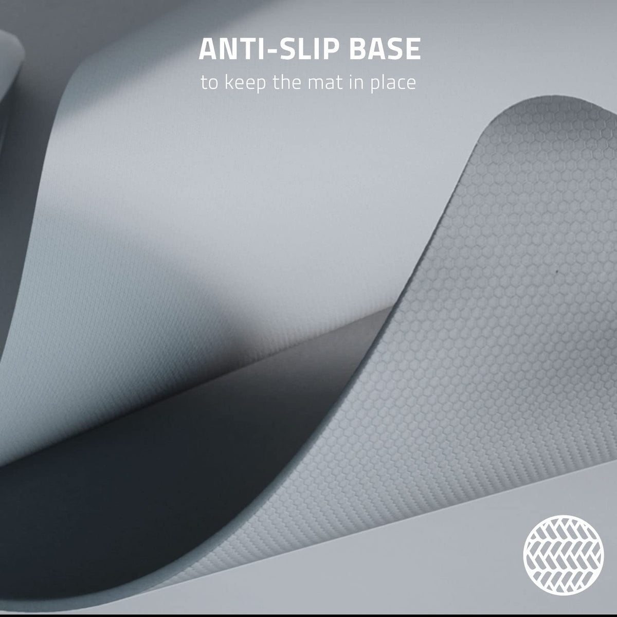 Razer Pro Glide Soft Mouse Mat, Textured Micro-Weave Cloth, White, XXL