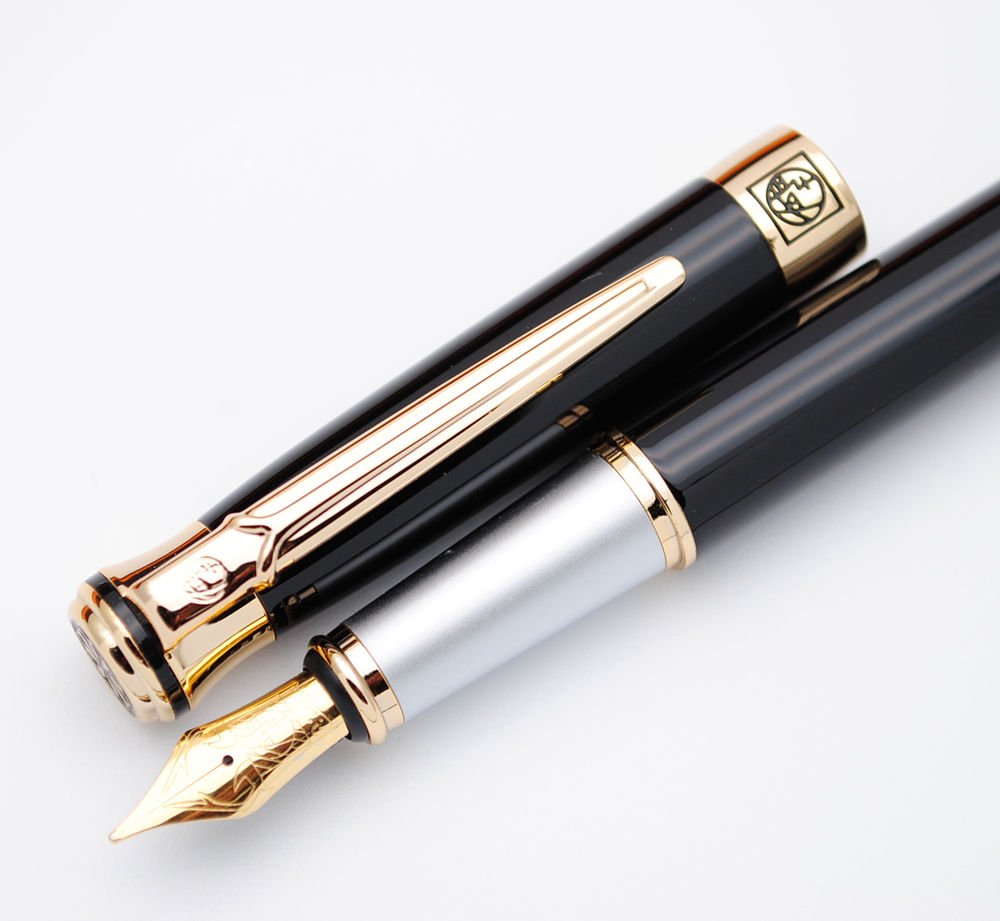 czxwyst Picasso 903 Sweden Flower King Fountain Pen Original Box (Black)