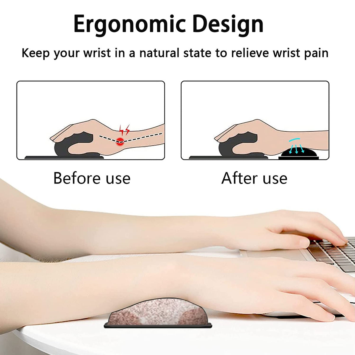 JVGFYNKL Pink Large Mouse Pad, Extended Office Desk Pad, 31.5x11.8in, Ergonomic Memory Foam Mouse
