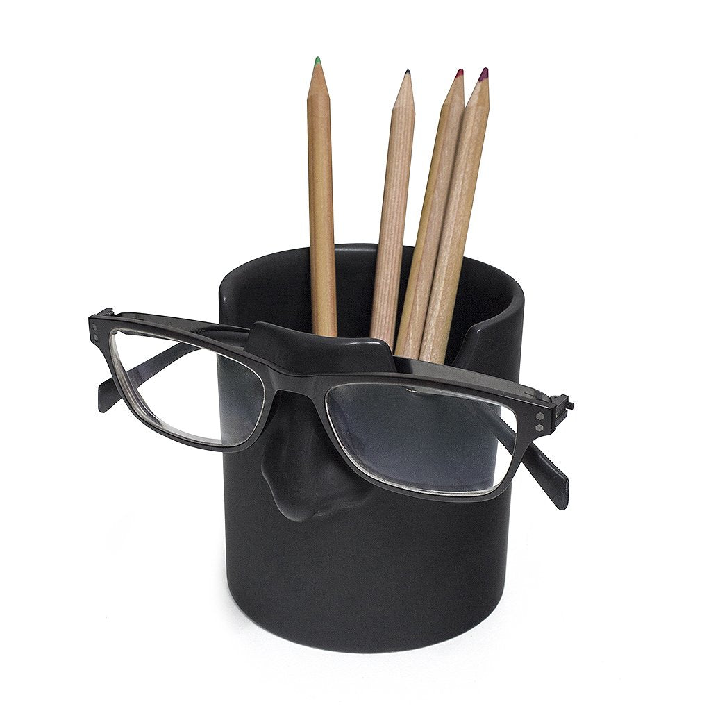 Balvi Mr Tidy Pencil Holder & Glasses Holder - Black - Keep Your Glasses Stored in Your May