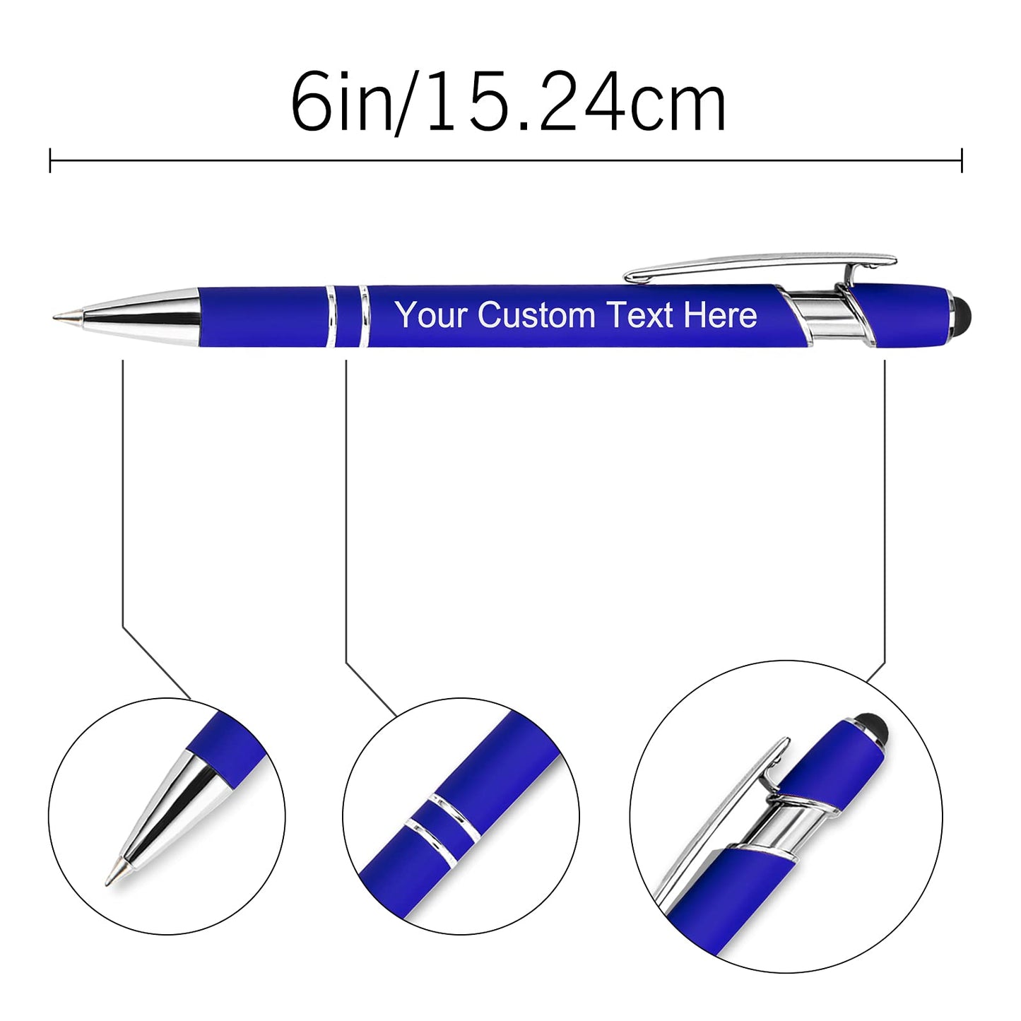 Xiuyours Personalized Custom Pens Bulk Free Engraving with Name Message Customized Ballpoint Pens