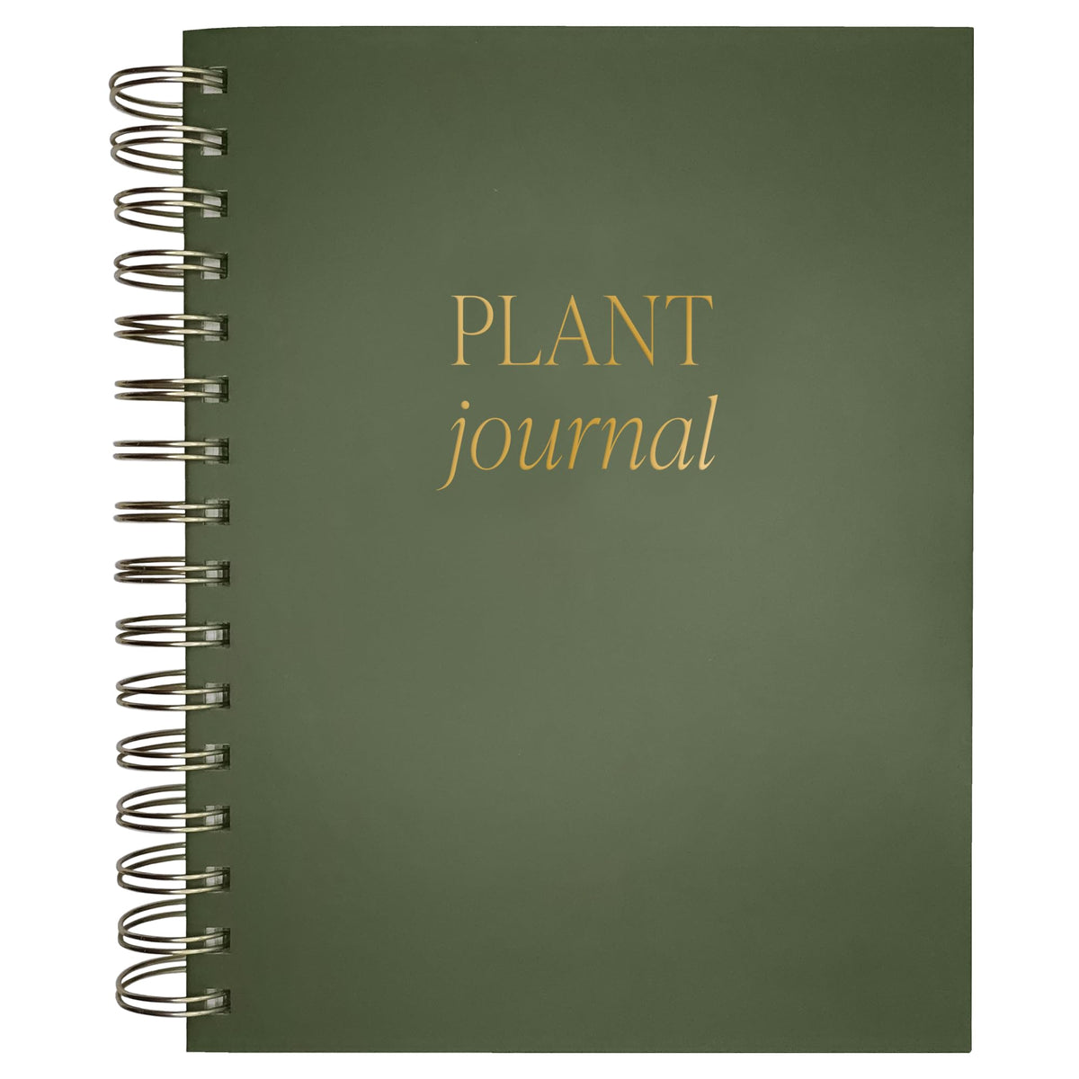Sweet Water Decor Plant Journal, Cute Lined Spiral Notebook for Women, 125 Prompt Pages for Writing