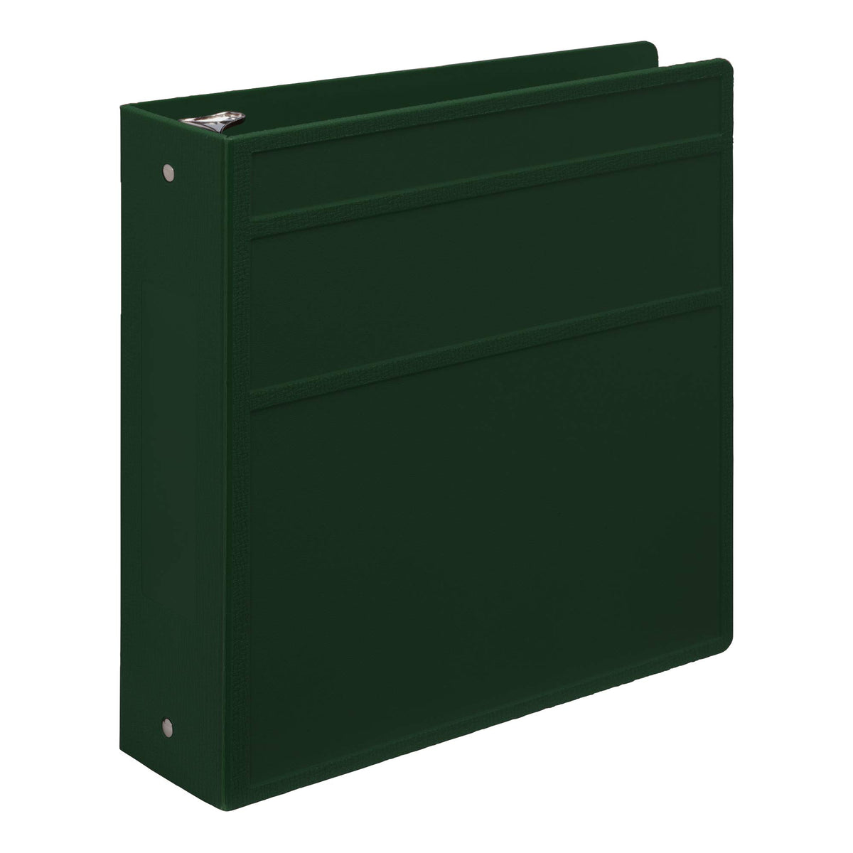 Carstens 3-Inch Heavy Duty 3-Ring Binder - Side Opening, Forest Green, Durable Plastic, Precision