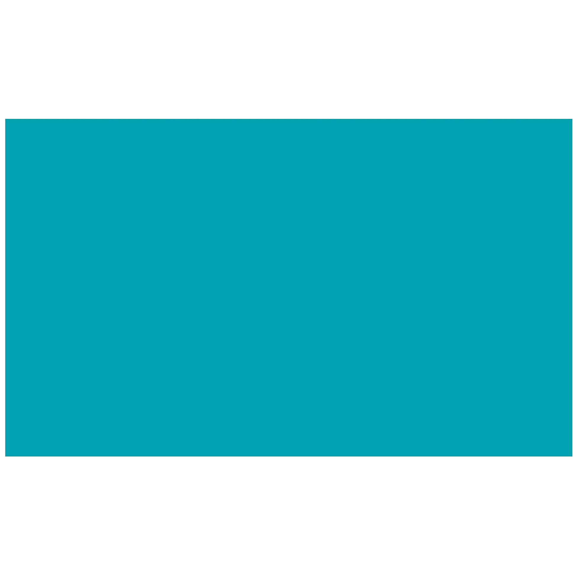 Colonial Cards: 150 Color Cardstock 3" x 5" Index Cards, Teal, Unruled