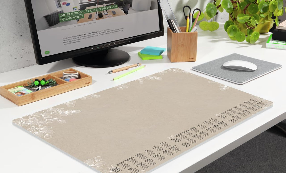 SIGEL Paper Desk Pad DIN A2 Calendar 2026-2028 30 Sheets
