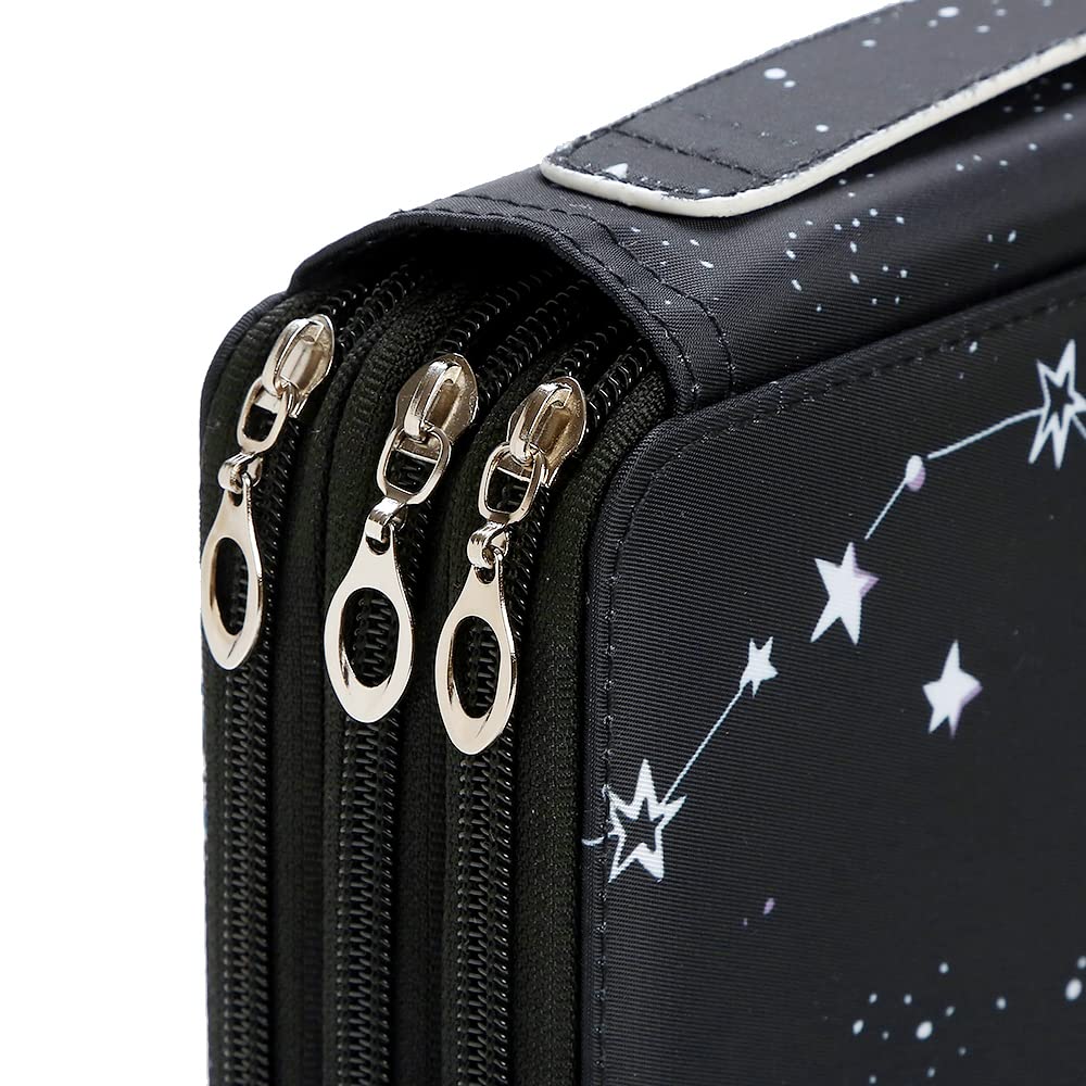 Lbxgap 120 Slots Colored Pencil Case Organizer, 3 Layer Bag