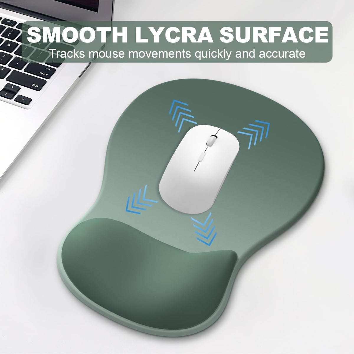 Ergonomic Mouse Pad with Wrist Rest and Keyboard Wrist Rest, Gel Mousepad