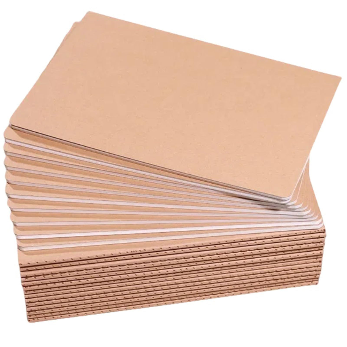 Wotion Kraft Blank Notebook 16 Pack, A5 Journal, 8.3" x 5.5", 60 Pages Thick No Bleed Paper, Soft