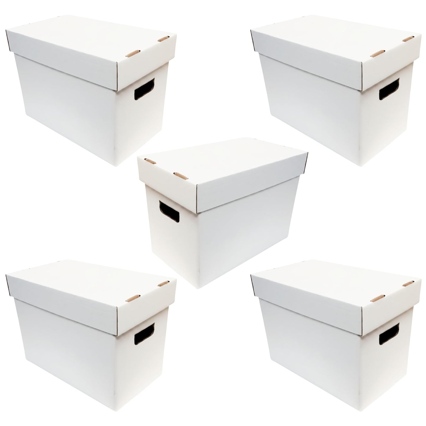 Max Protection Magazine Storage Boxes with Lids - Heavy Duty, 5 Pack