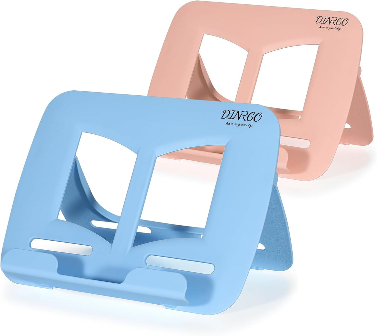 Book Stand - Portable Document Holder for Kitchen, Reading, Desk, Supporting Cook Books, Music