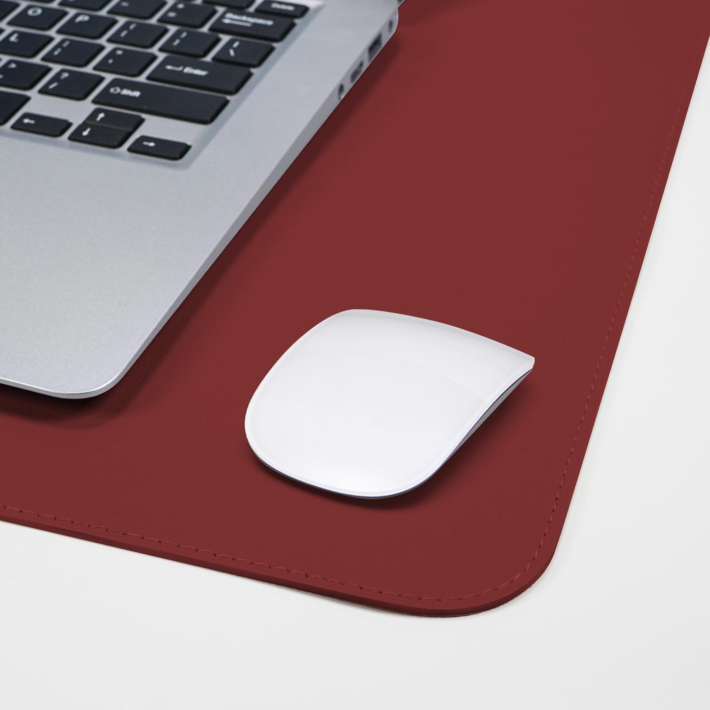 AFIING Cork Desk Mat 47" x 23.6", Dual-Sided Natural Cork & PU Leather Desk Pad, Non-Slip