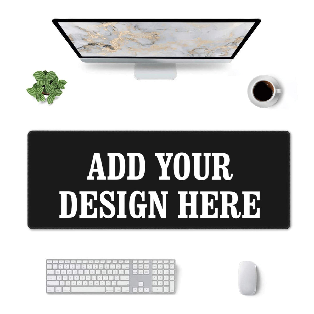 OHORTEB Custom Desk Mat Personalized Mouse Pad with Photo, 12x31.5inch