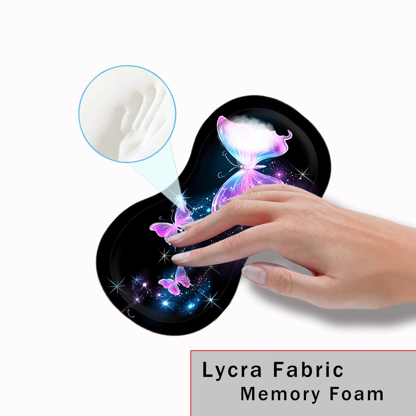 CICPLKSE Mouse Pad with Wrist Support + Desk Mat + Coaster 3 in 1 Set, XL Large Gaming Mousepad