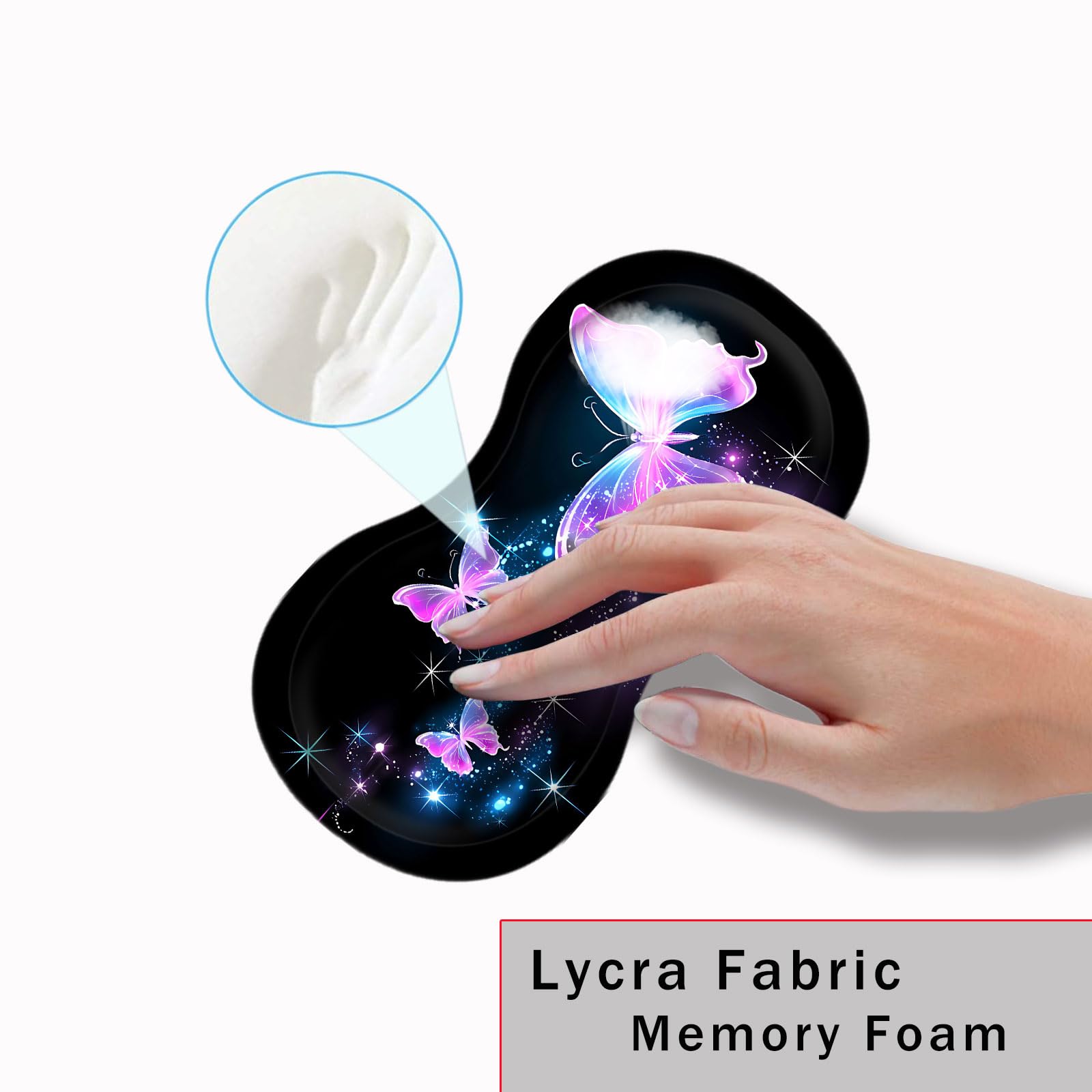CICPLKSE Mouse Pad with Wrist Support + Desk Mat + Coaster 3 in 1 Set, XL Large Gaming Mousepad