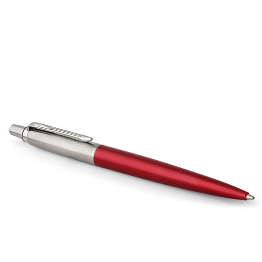 Parker Jotter Ballpoint Pen, Kensington Red, Medium Point, Blue Ink, Gift Box