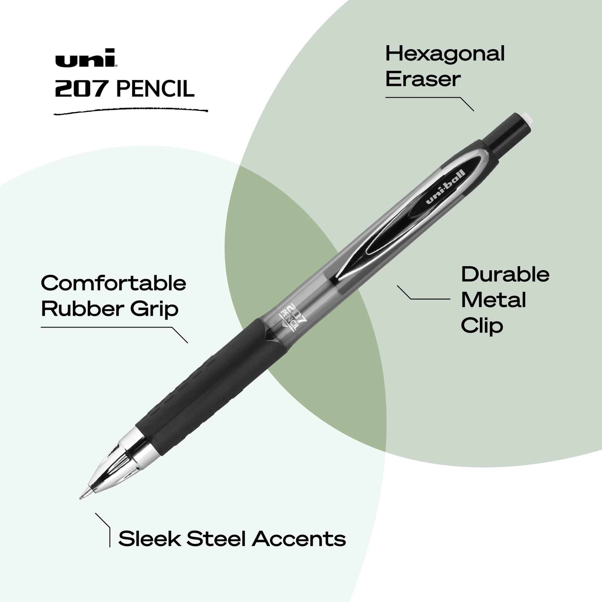 uniball™ 207 Mechanical Pencil Starter Kit, 0.7mm, HB #2, 2 Pack
