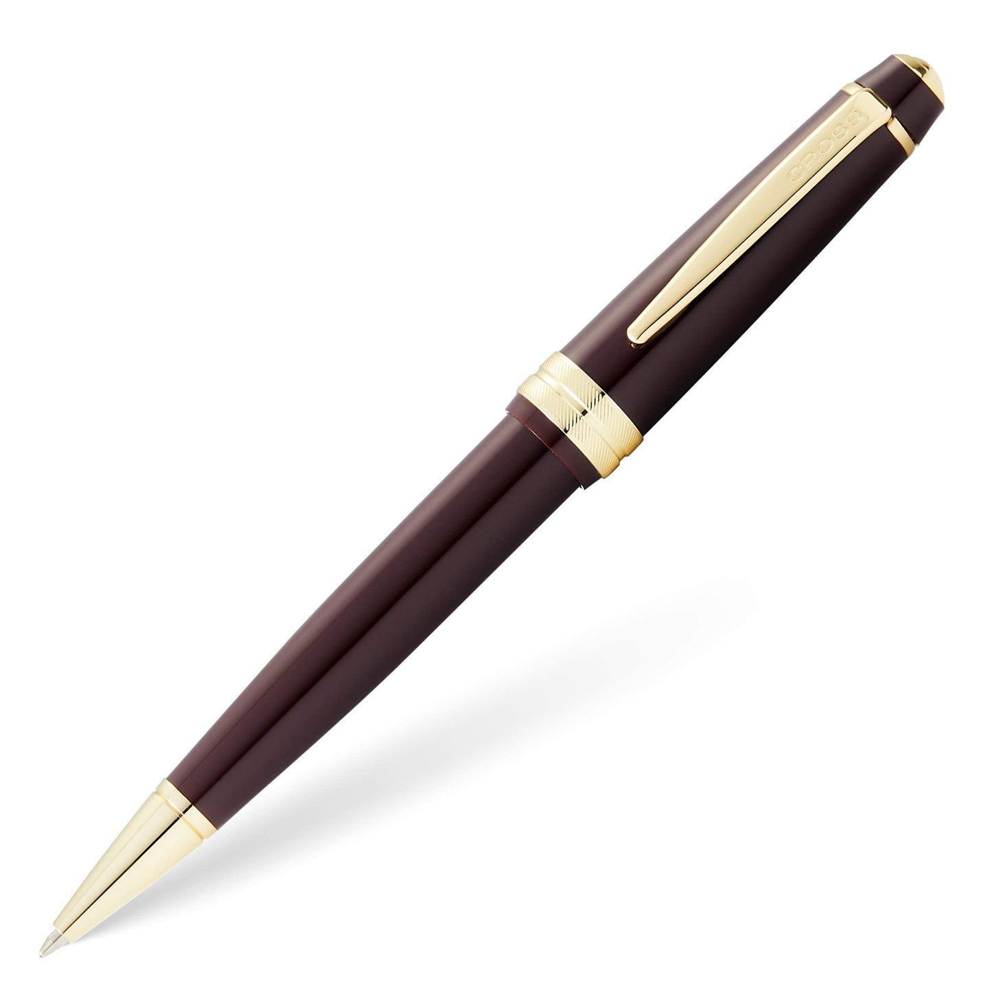 Cross Bailey Light Burgundy & Gold Ballpoint Pen, Medium Point, Black Ink