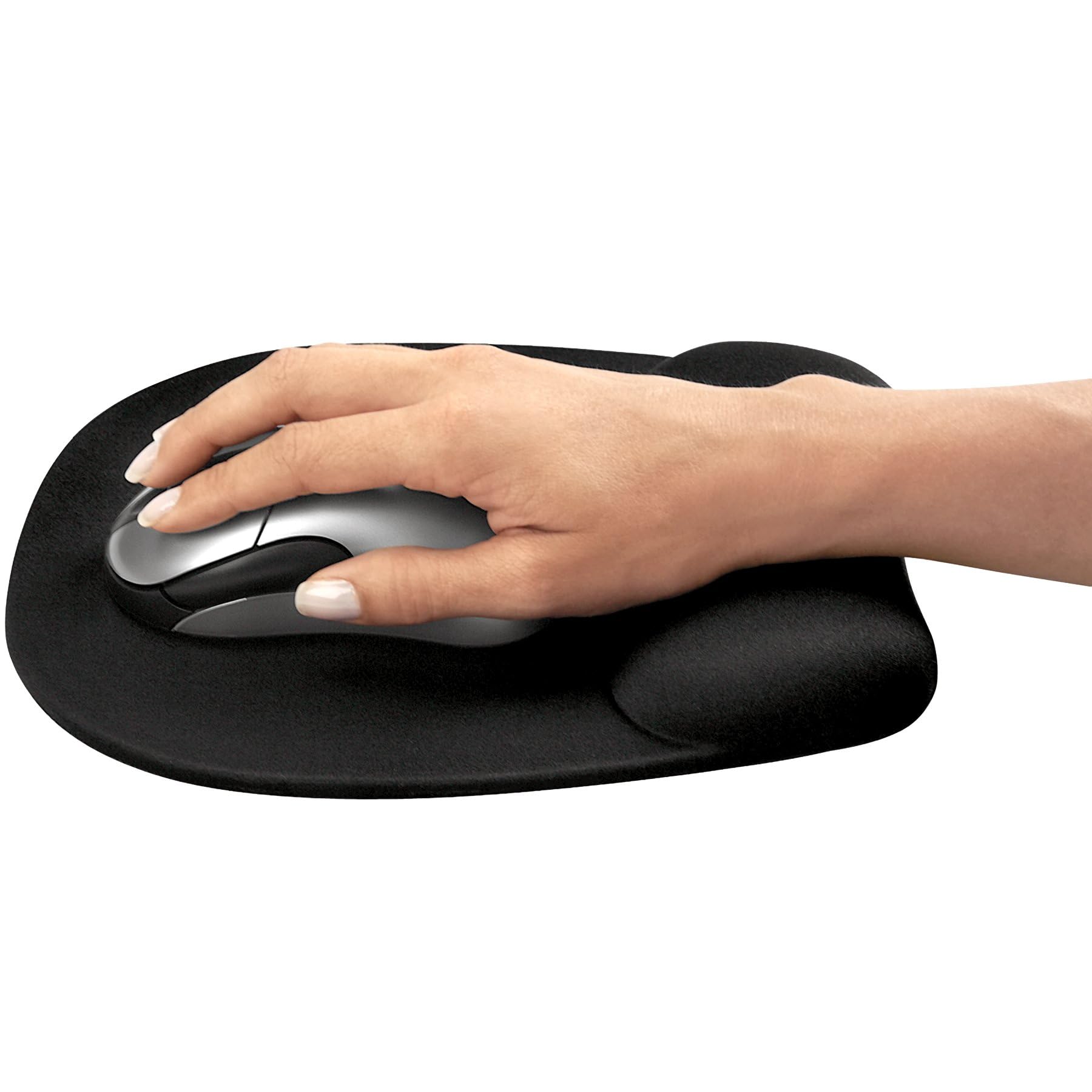 Fellowes Memory Foam Mouse Pad/Wrist Rest- Black (9176501)