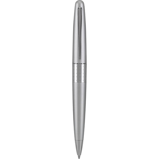 PILOT Metropolitan Collection Ball Point Pen, Silver Barrel, Dots Design, Medium Point, Black Ink