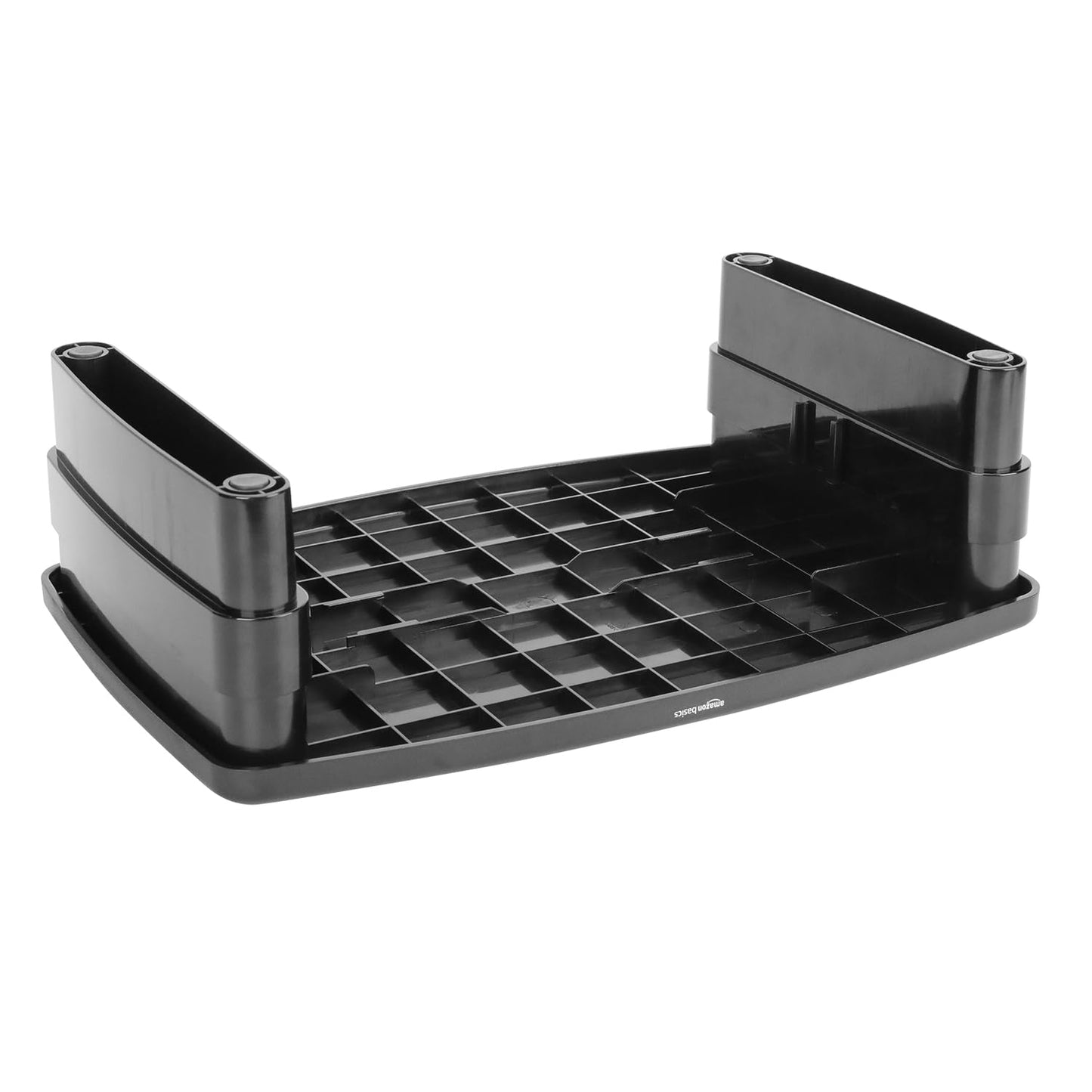 Amazon Basics Height Adjustable Monitor Stand Riser with Storage Organizer, 3-Level Stackable