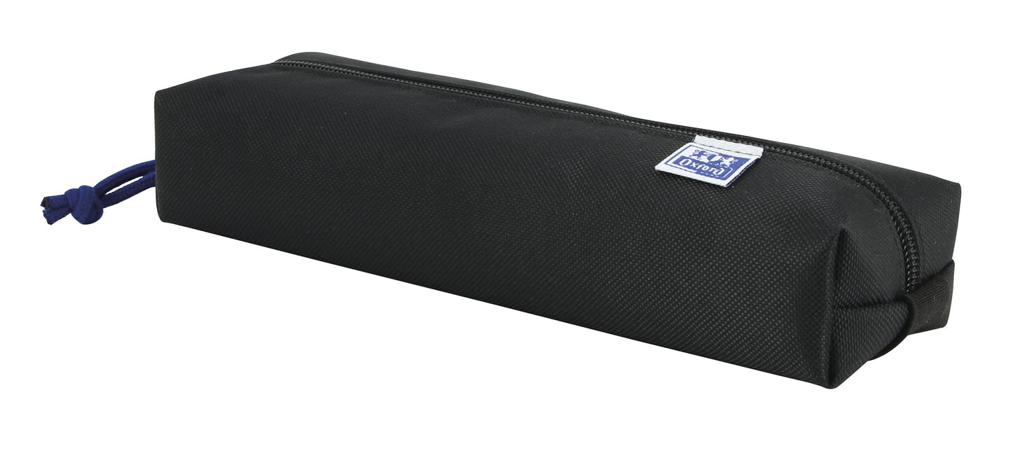 Oxford - Rectangular pencil case, kangoo with rubber, 22 cm, black