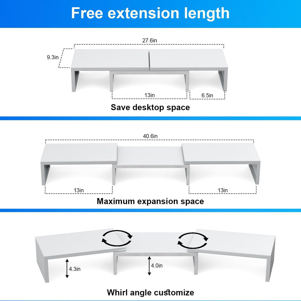 OUTIOE Dual Monitor Stand Riser