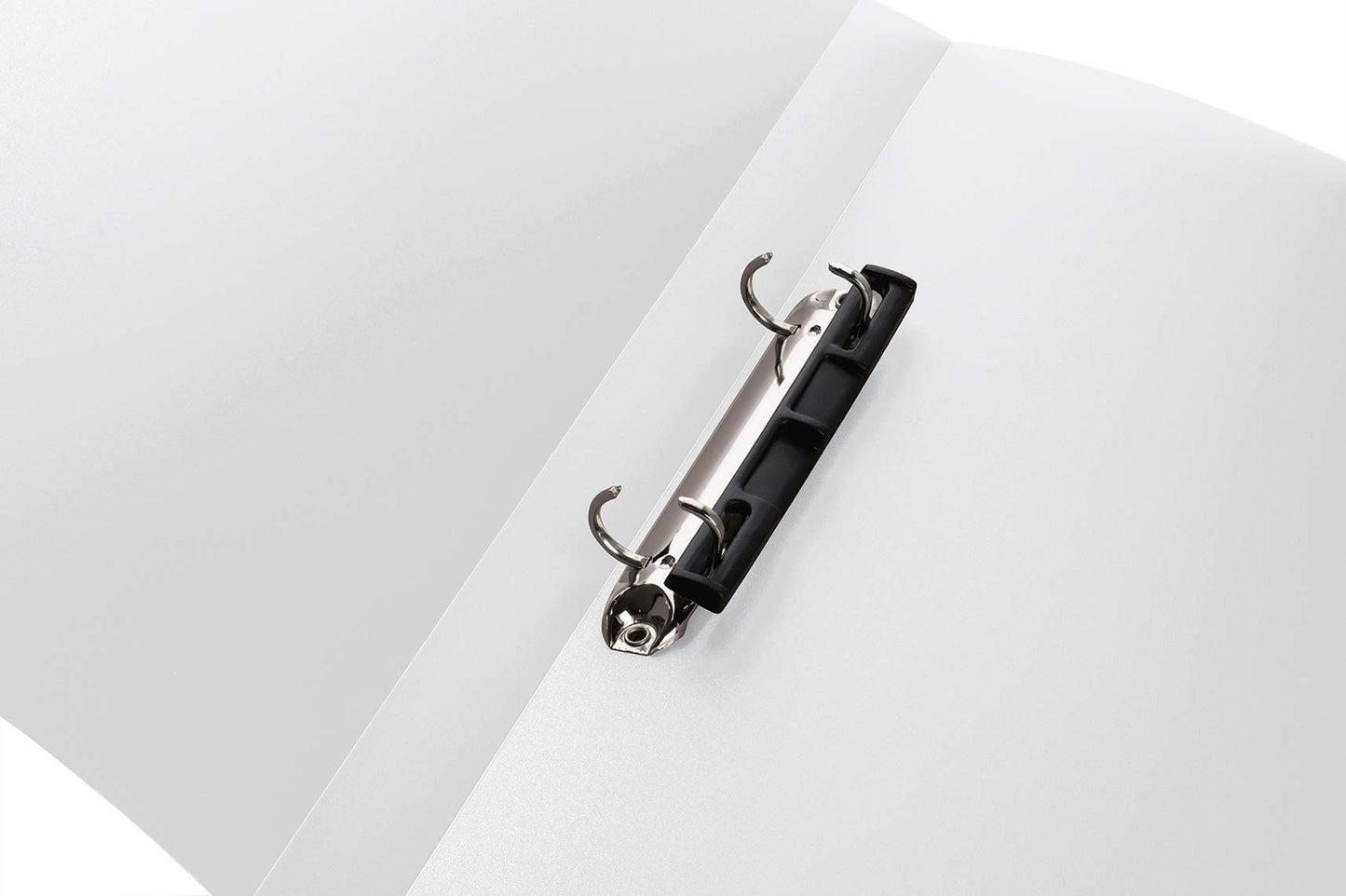 HERMA Ring Binder Translucent in White, A4, 25 mm Spine, Slim 2-Ring Binder Made of Plastic