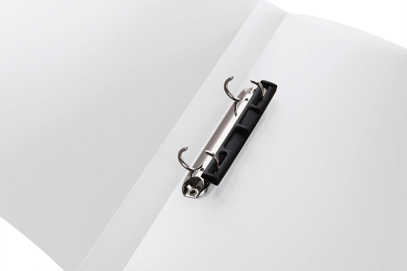 HERMA Ring Binder Translucent in White, A4, 25 mm Spine, Slim 2-Ring Binder Made of Plastic