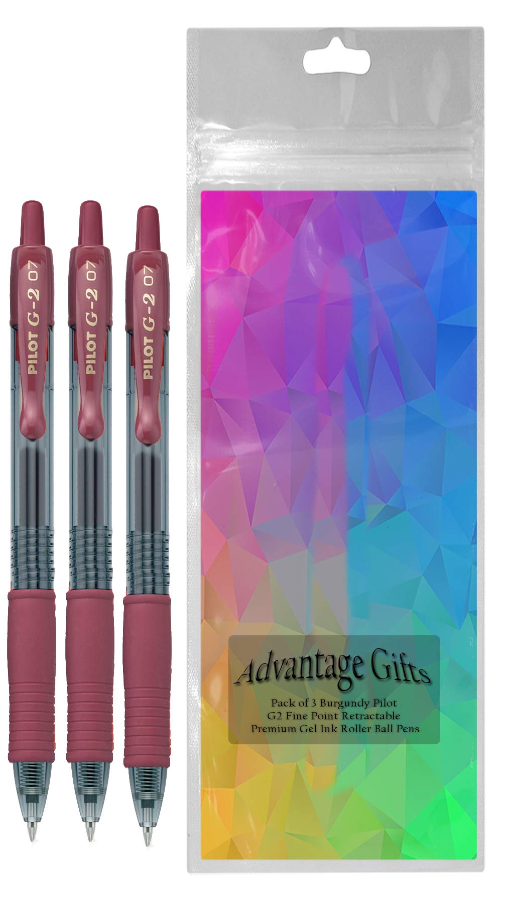 Advantage Gifts G2 Retractable Premium Gel Ink Roller Ball Pens Fine Point Fine Point (.7mm)