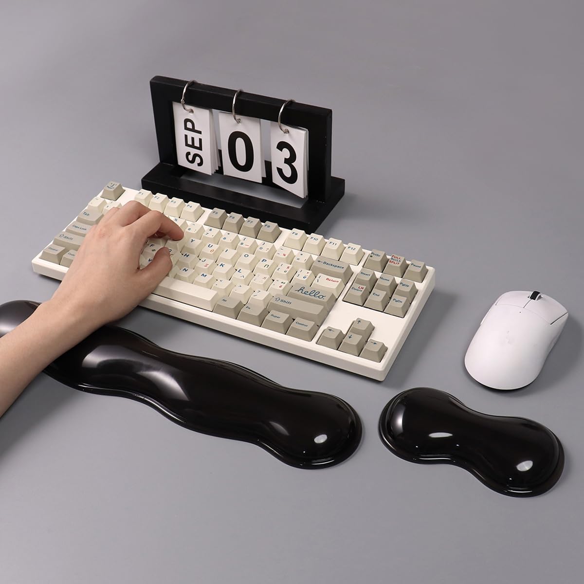 Gel Keyboard and Mouse Wrist Rest Set,Wrist pad for Computer Keyboard