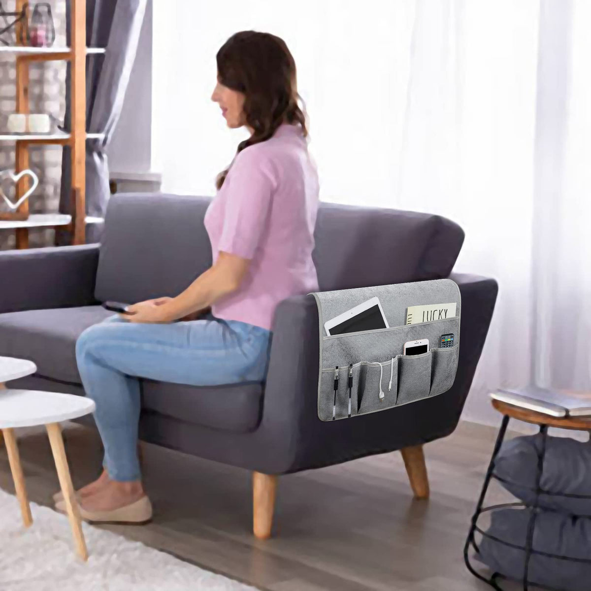 Remote Control Holders for Armchairs, Couch Caddy, Featuring Non-Slip Bases