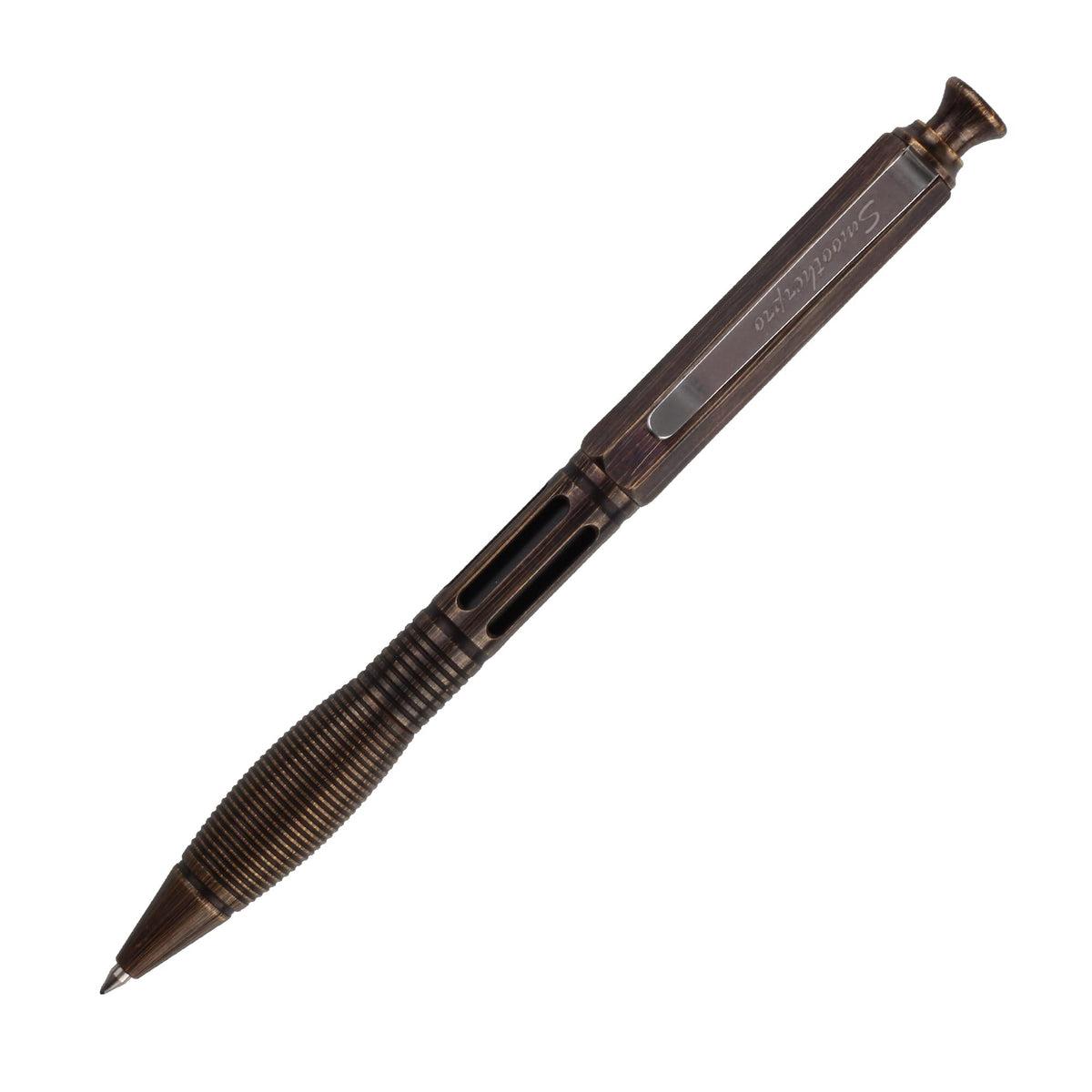 SMOOTHERPRO Solid Brass Click Pen Compatible with Pilot G2 Refill