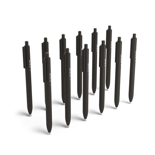 TRU RED Retractable Gel Pens, Medium 0.7mm, Black Ink, 24-Pack