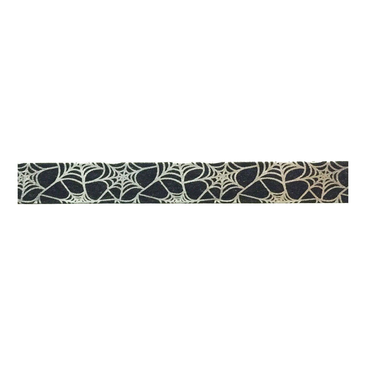 Wrapables Colorful Washi Masking Tape, Metallic Silver Cobweb