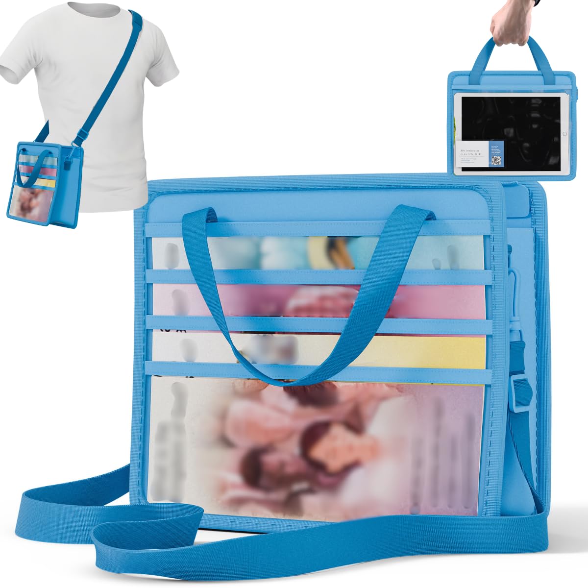 JW Magazine and Tract Holder, Ministry Field Service Supplies, Light Blue