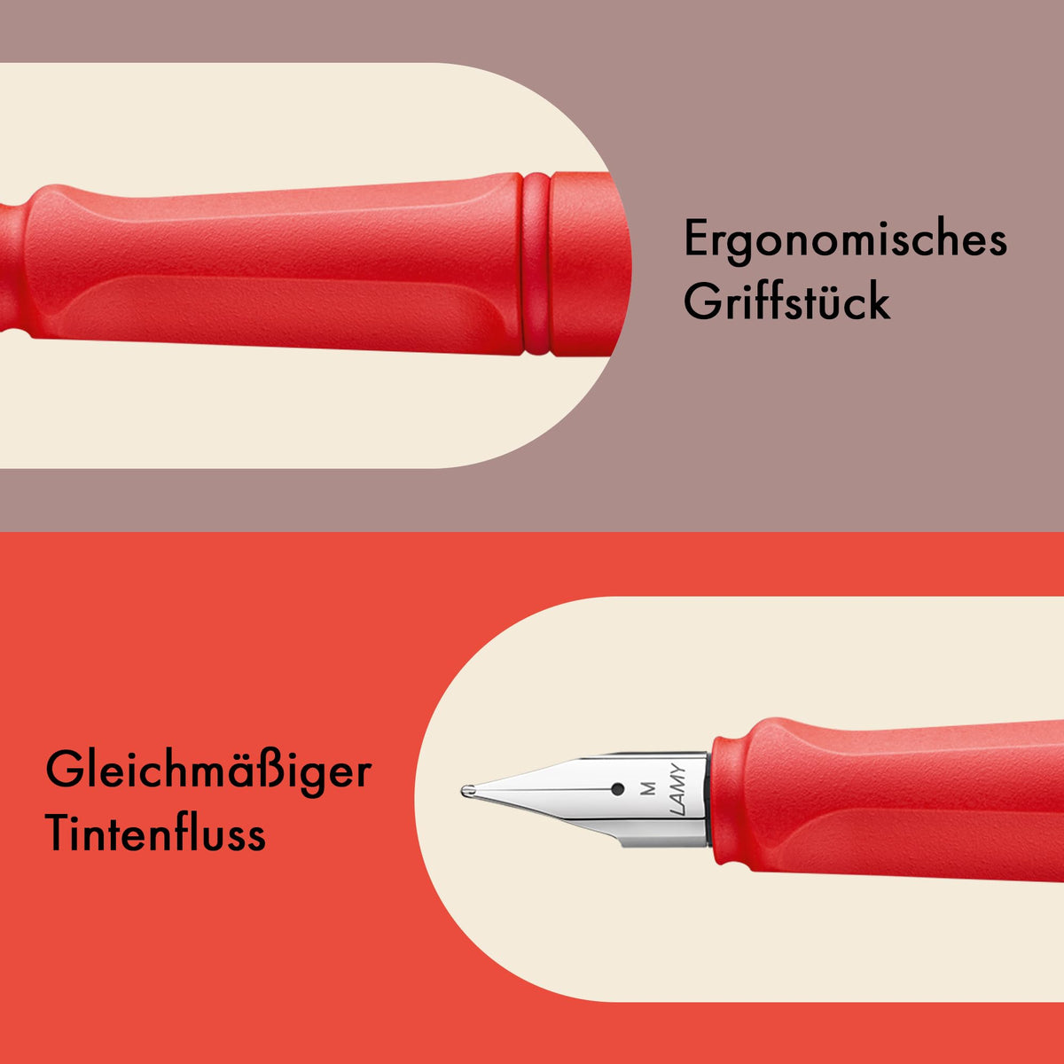 Lamy Safari Cosy Fountain Pen 020 Special Edition, Modern Fountain Pen in Strawberry Colour with