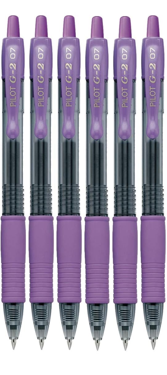 Advantage Gifts G2 Retractable Premium Gel Ink Roller Ball Pens Fine Point Fine Point (.7mm) Purple