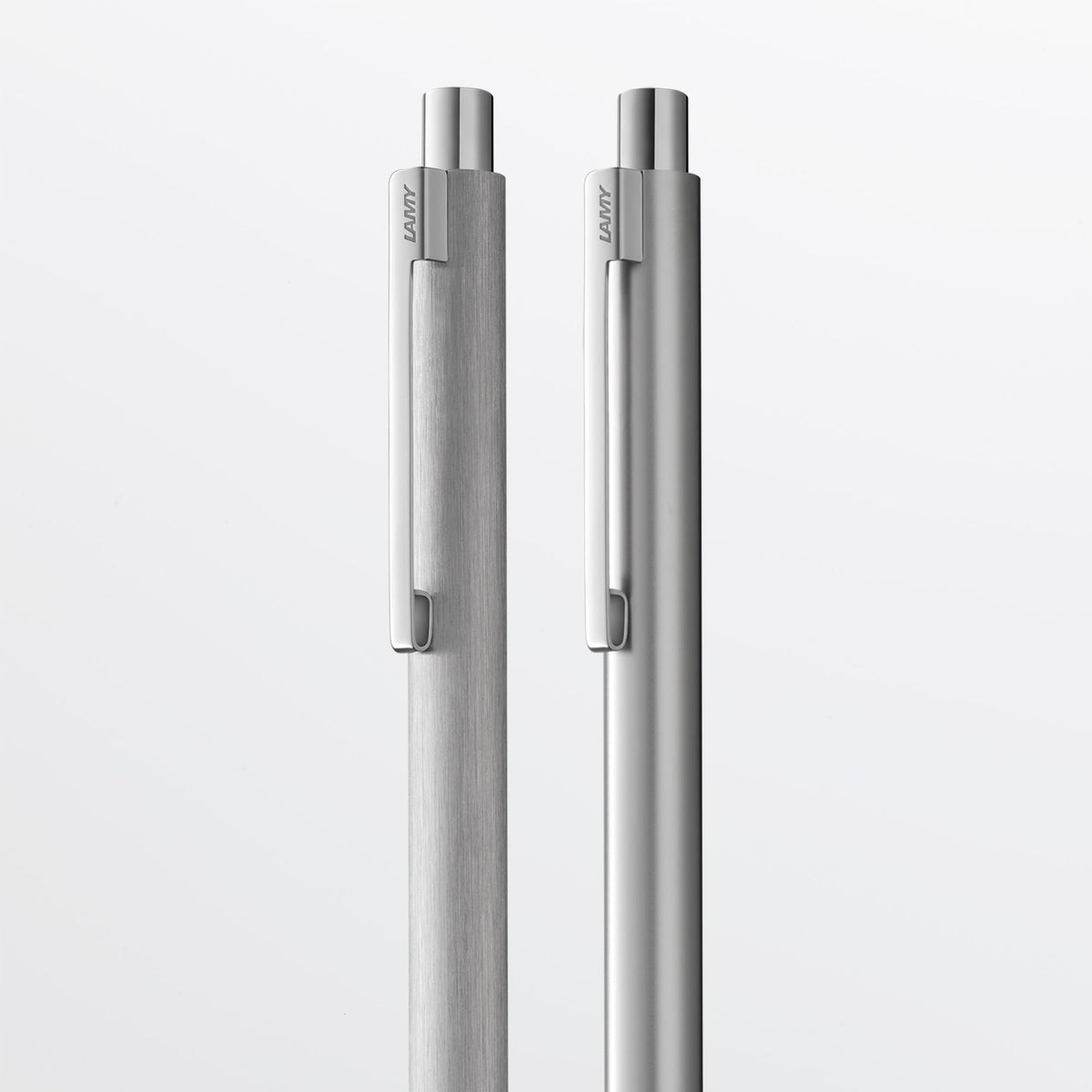 Lamy econ brushed ballpoint pen - functional ballpoint pen with stainless steel body - curved clip