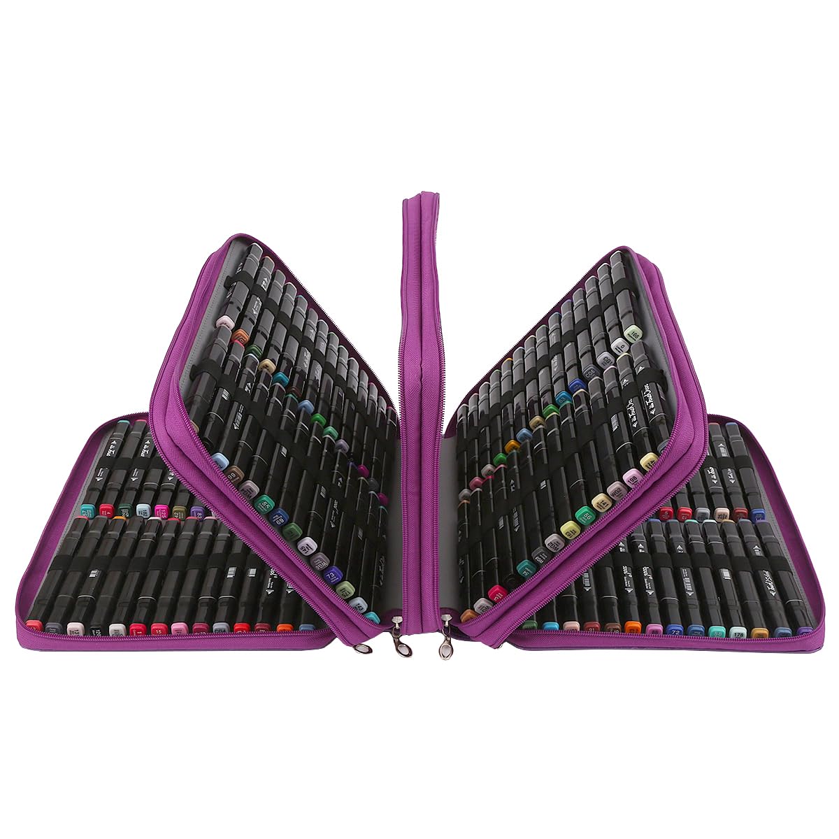 Lbxgap Marker Pen Organizer Case 224 Slots w/Handle & Shoulder Strap