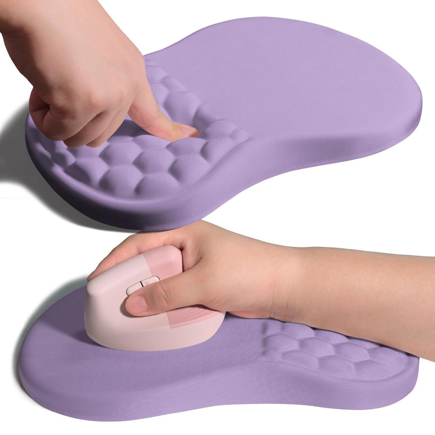 Armanza Ergonomic Joint Wrist Support Mouse Pad with Memory Foam Cushion Massage Bump, Carpal