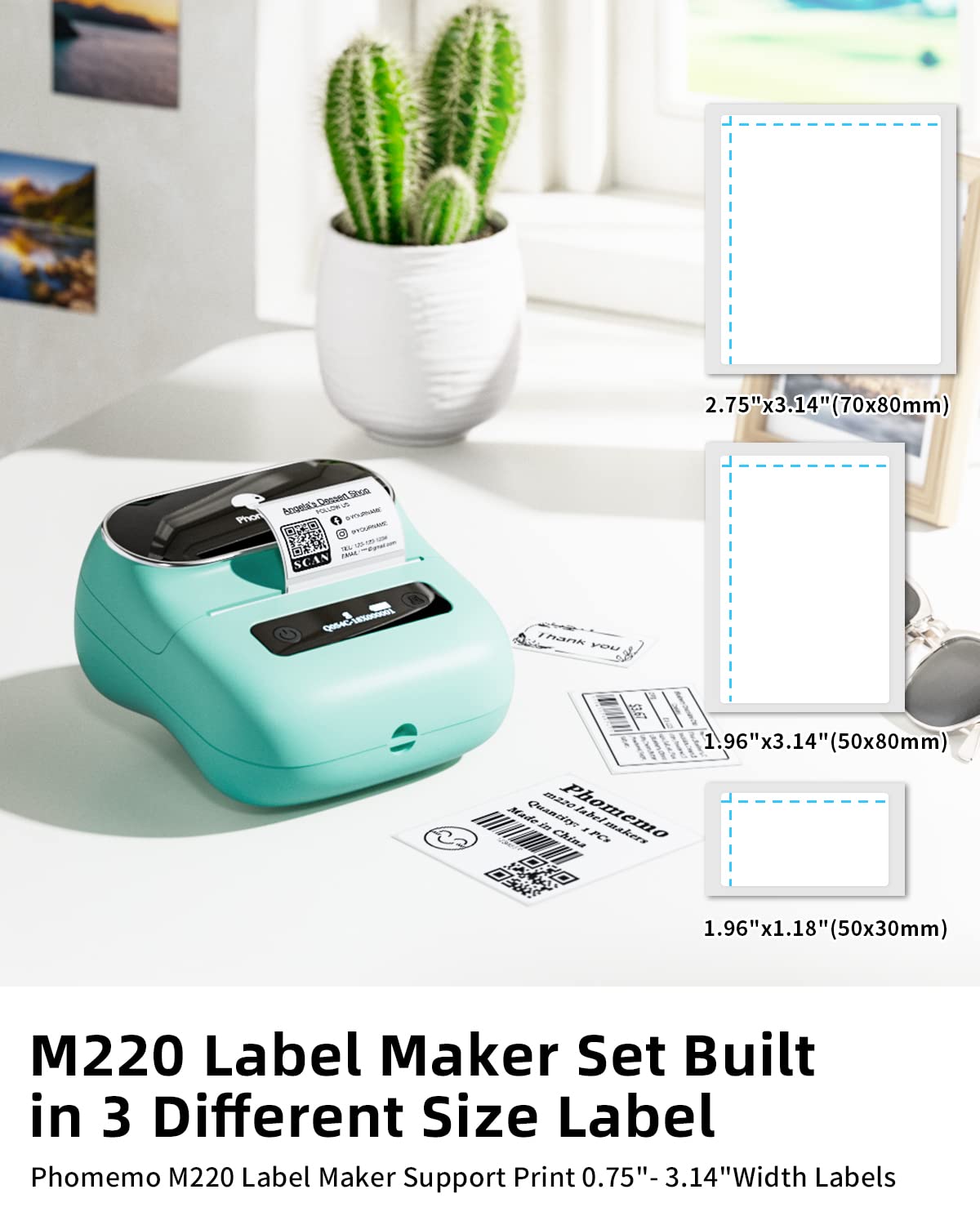 Phomemo Label Maker, M220 Thermal Label Printer