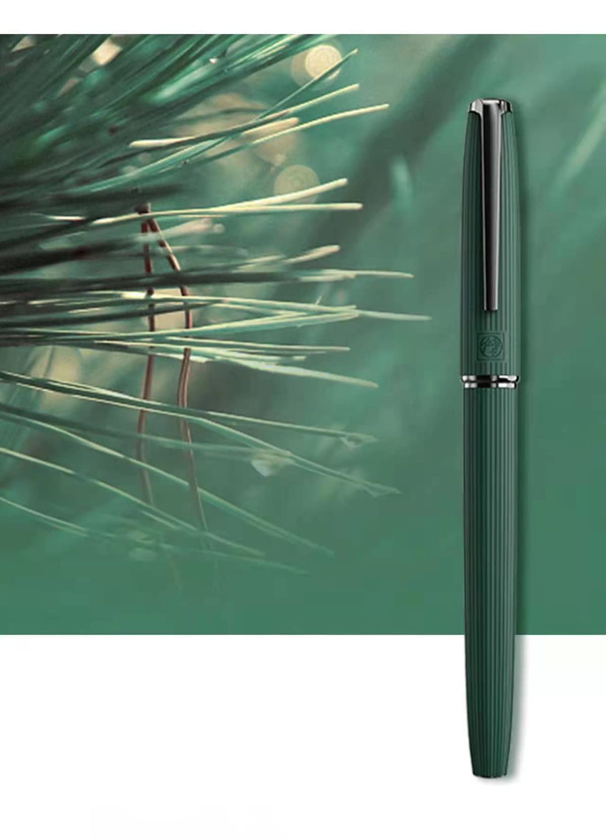 erofa Picasso 916 Green Strips Fountain Pen with Box Writing Pen Set Extra Fine Nib Office Business