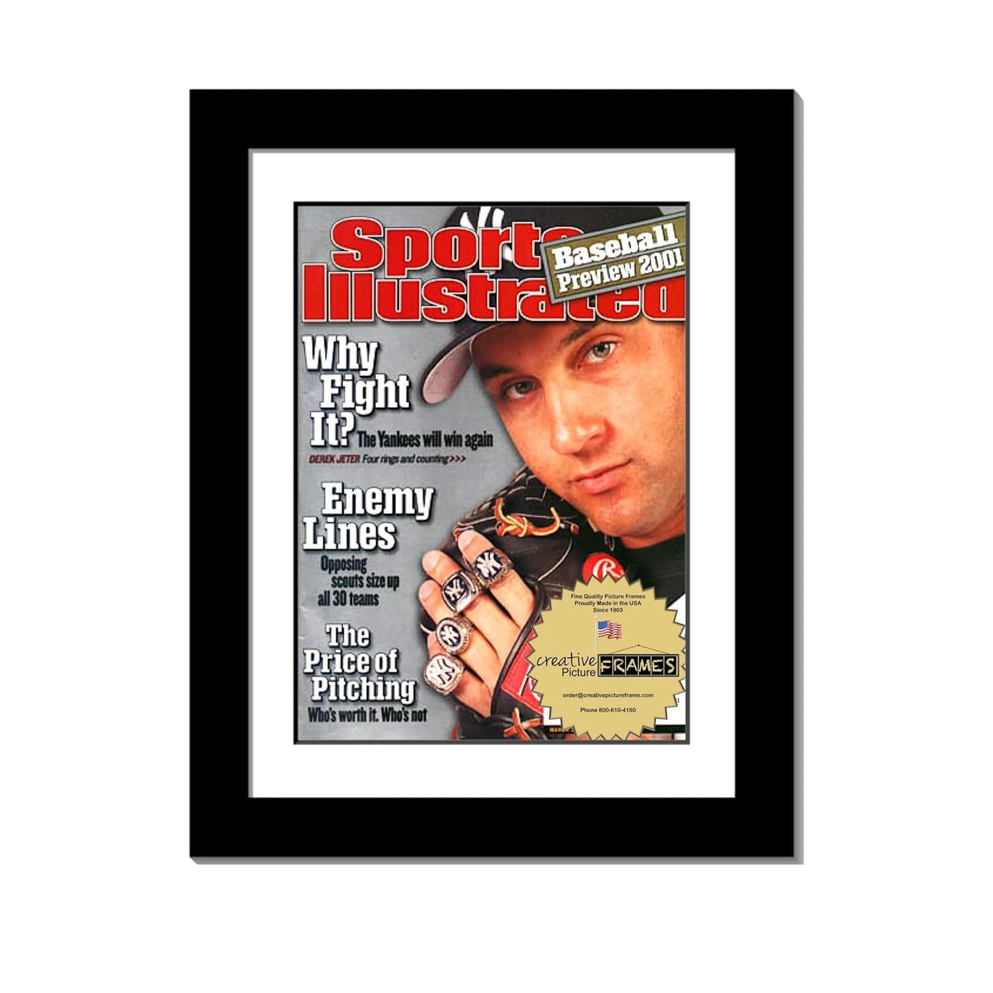 Creative Picture Frames 8.5" x 11.25" Sports Illustrated Magazine Display Frame, Suitable for