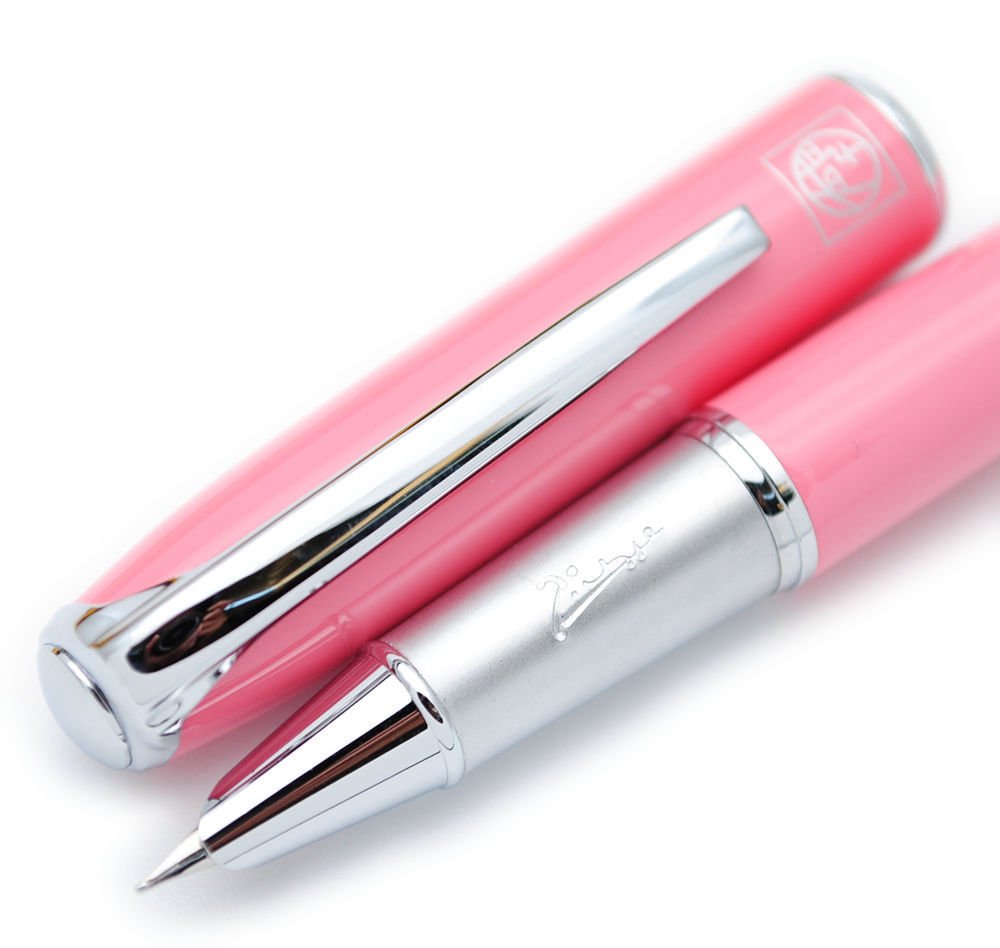 czxwyst Picasso 916 Malage Ultrafine Accounting Fountain Pen EF Nib Original Box (Light Pink)