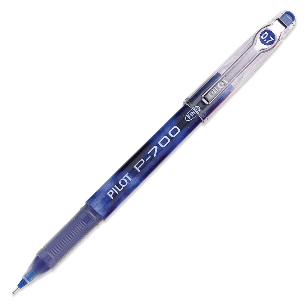 PILOT P-700 Rollerball Stick Gel Pen, 3 Black Pens & 3 Blue Pens (6 PACK)